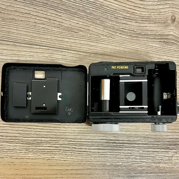 Ansco GAF Memo II Automatic 35mm Half Frame Camera and Pocket